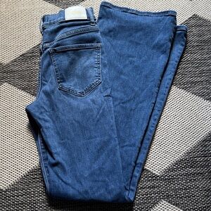 Express High Rise Distressed Flare Jeans Size 0R